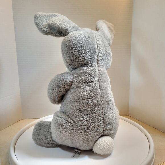 Gray Bunny Rabbit Plush Stuffed Animal 18" Holding Carrot Animal Adventure - Picture 6 of 16